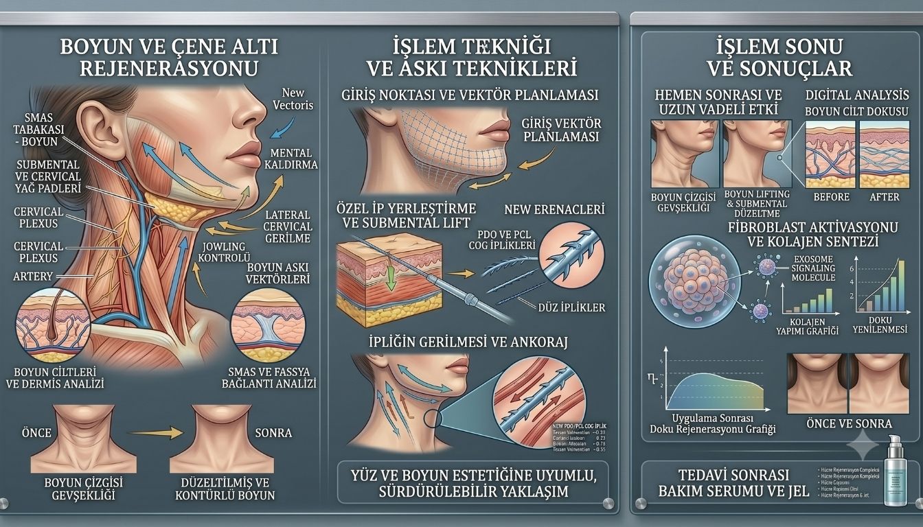 Thread Lifting Applications – Neck Lifting